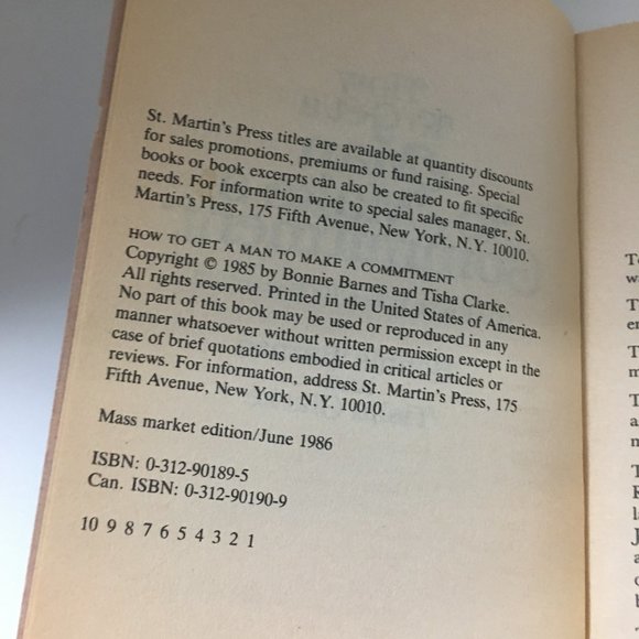 "How to get a man to make a commitment...or know when he never will" paperback - Picture 8 of 10